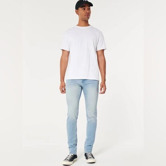 Hollister Epic Flex Light Wash Skinny Jeans Size w26xL30 - Picture 6 of 6